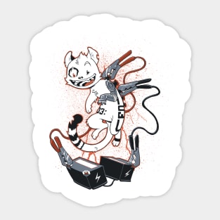 Cyber Cat Sticker